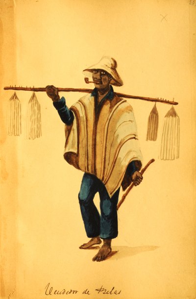 Candle Seller by Pancho Fierro